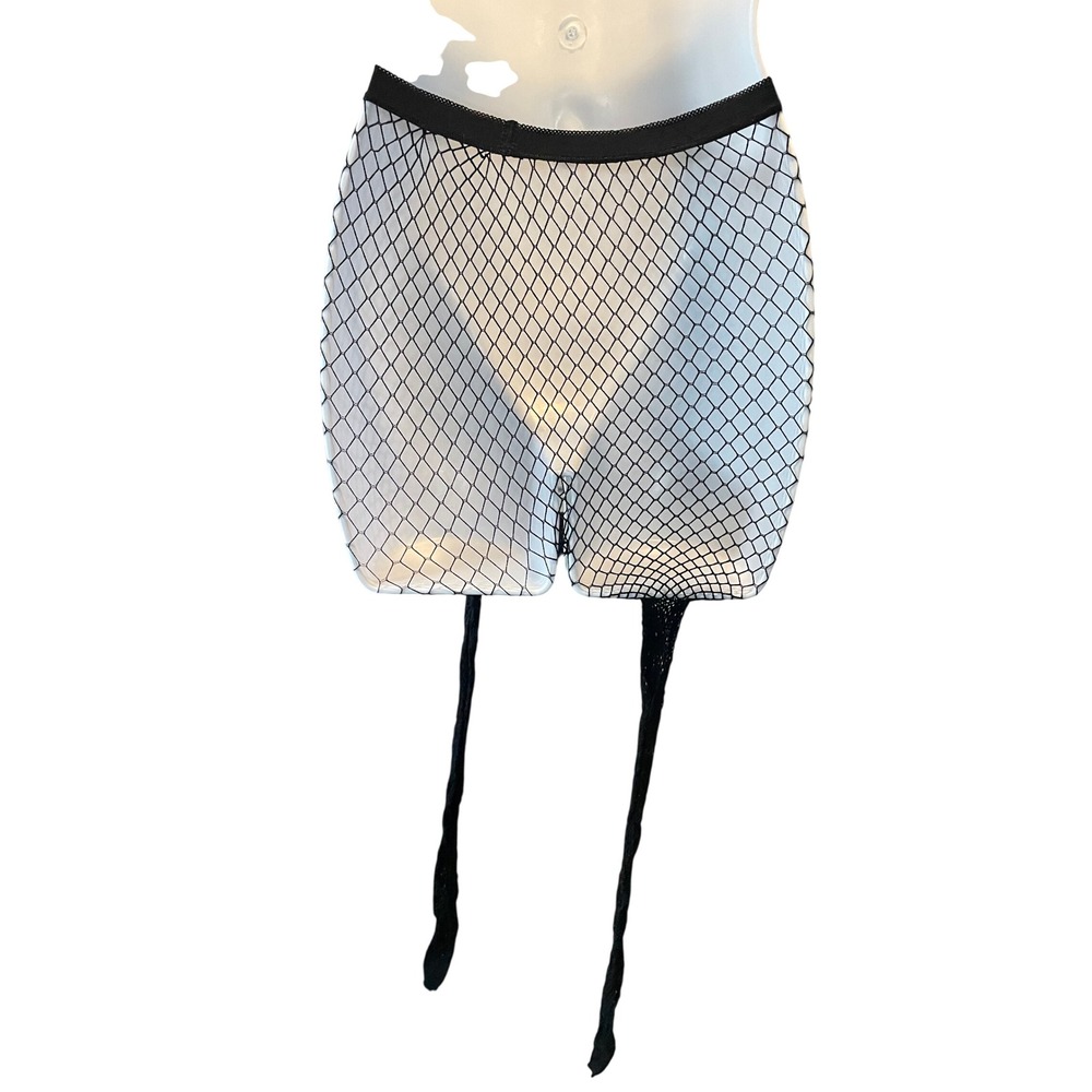 Womens Black Emo Fishnet Punk Rave Stockings One Size Festival‎ Goth Lingerie